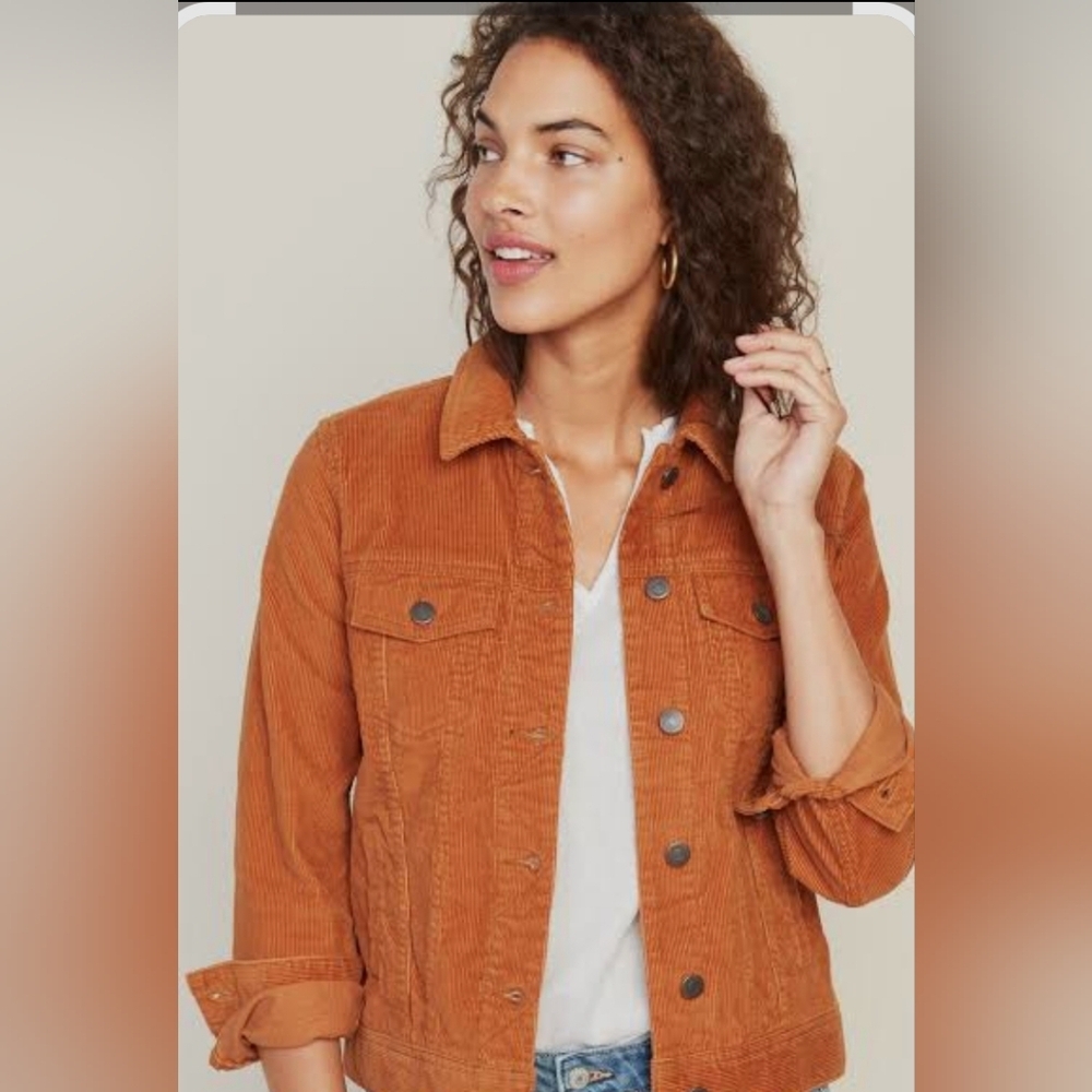 Universal Thread  Tan Jean Jacket Relaxed Fit Cropped Length